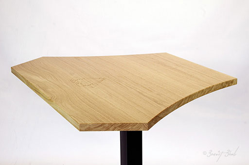 Table diamant bois massif chêne design